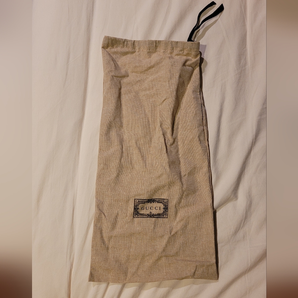 Gucci Tan Cotton Dust Bag